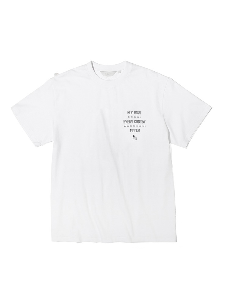 페치선데이 FETCH SUNDAY 이글 티셔츠(20수), 화이트