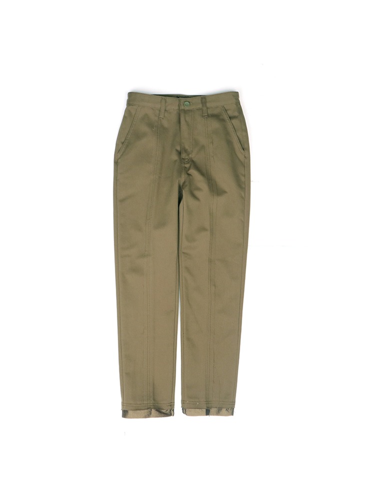 EX)B:EXPERIMENT.B - Winona Ryder Chino Pants &quot;OLIVE&quot; for WOMAN