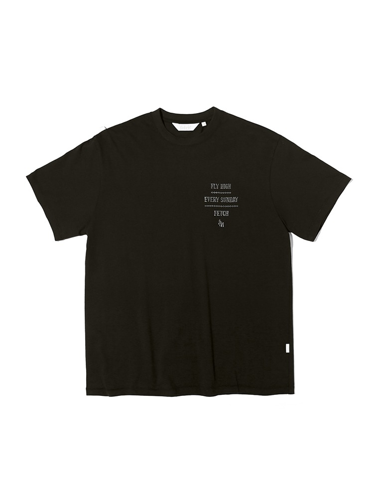 페치선데이 FETCH SUNDAY 이글 티셔츠(20수), 블랙
